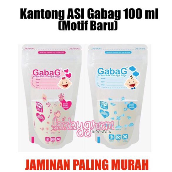 PROMO Kantong ASI Gabag 100ml grosir / Kantong ASI Gabag 100 ml grosir - Biru Good Quality