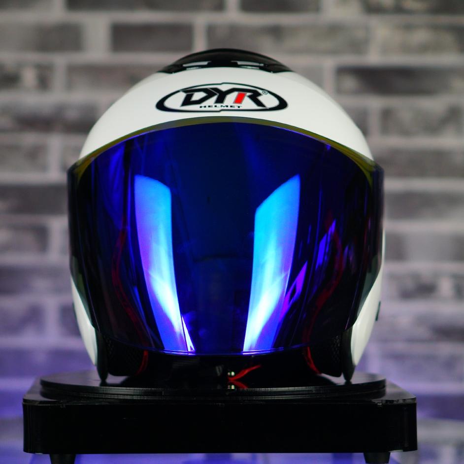 Jangan Ketinggalan order..  Helm Kyoto DYR Osaka Original Paket Ganteng Visor Iridum dan Spoiler Kyo