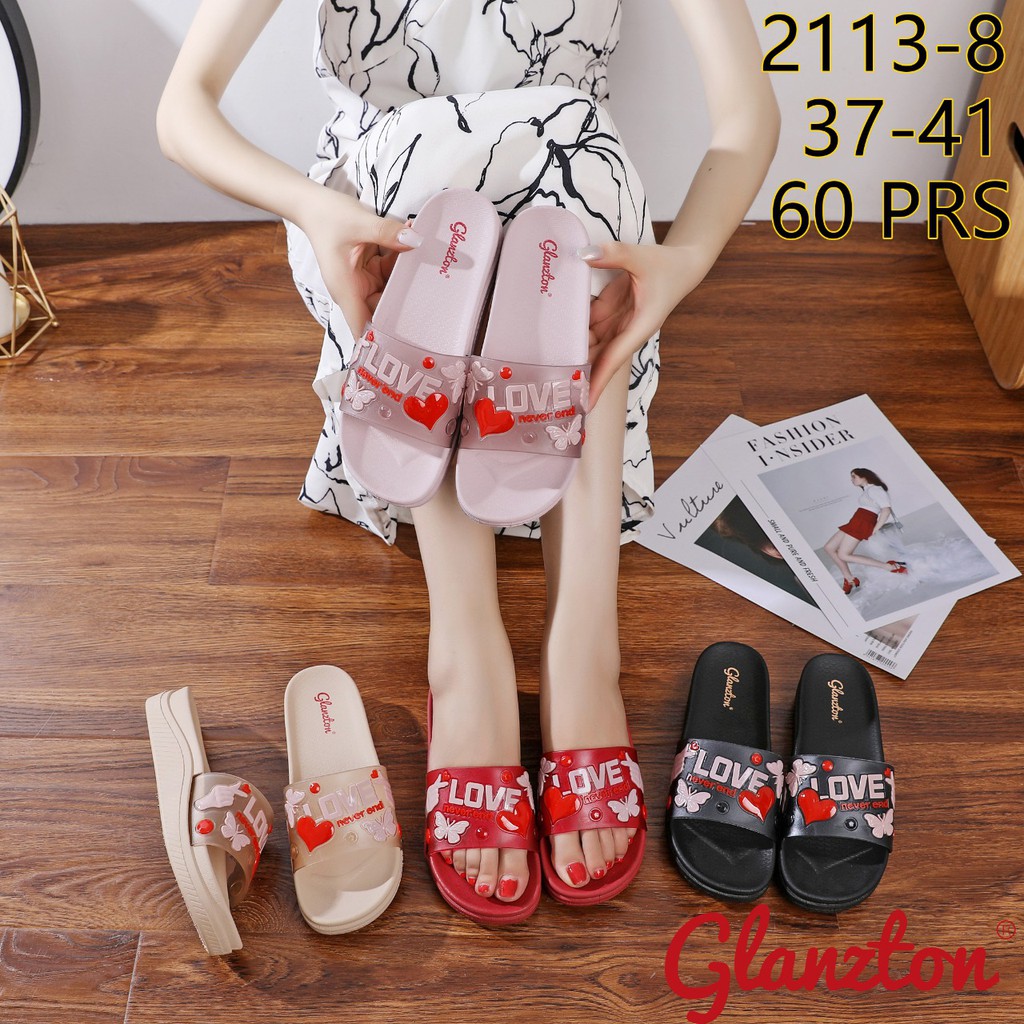 SANDAL WANITA IMPORT KASUAL GLANZTON 2113-8 37-41