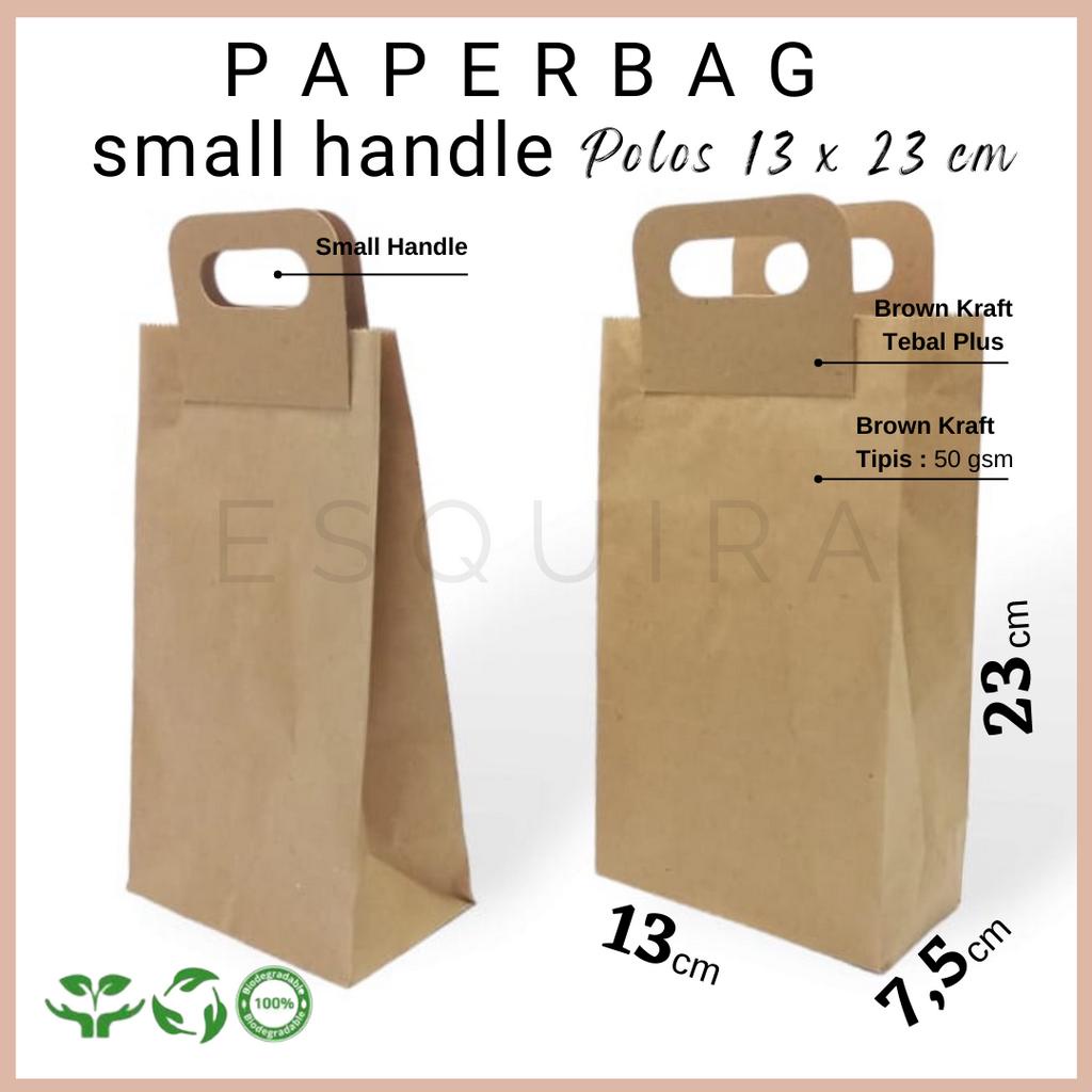 Paperbag Kraft Polos / Paper bag Kantong Roti Lunch / 10 PCS / PBSH2313