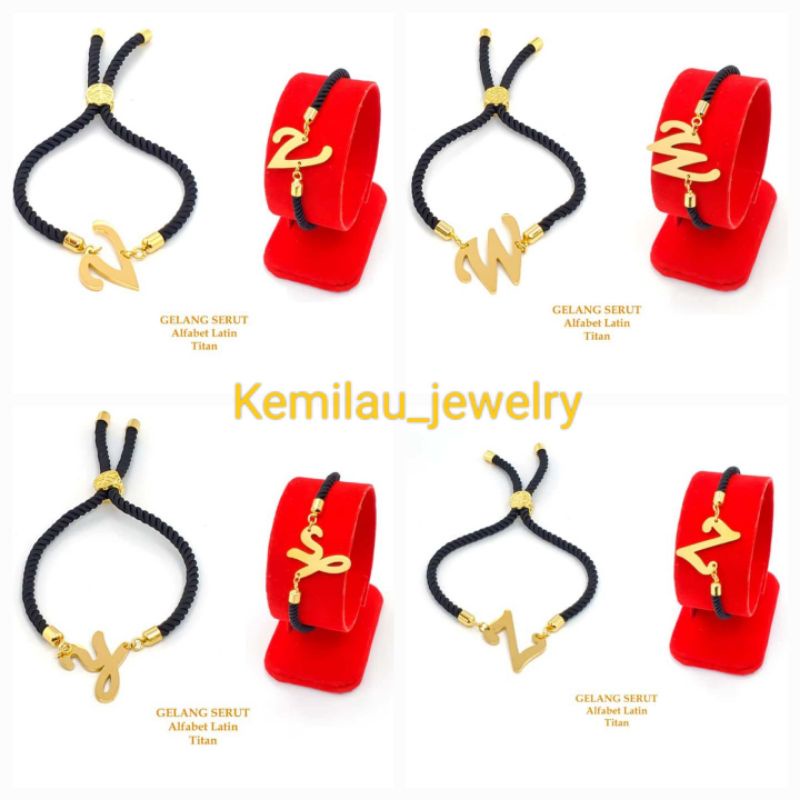 Gelang Huruf Titanium