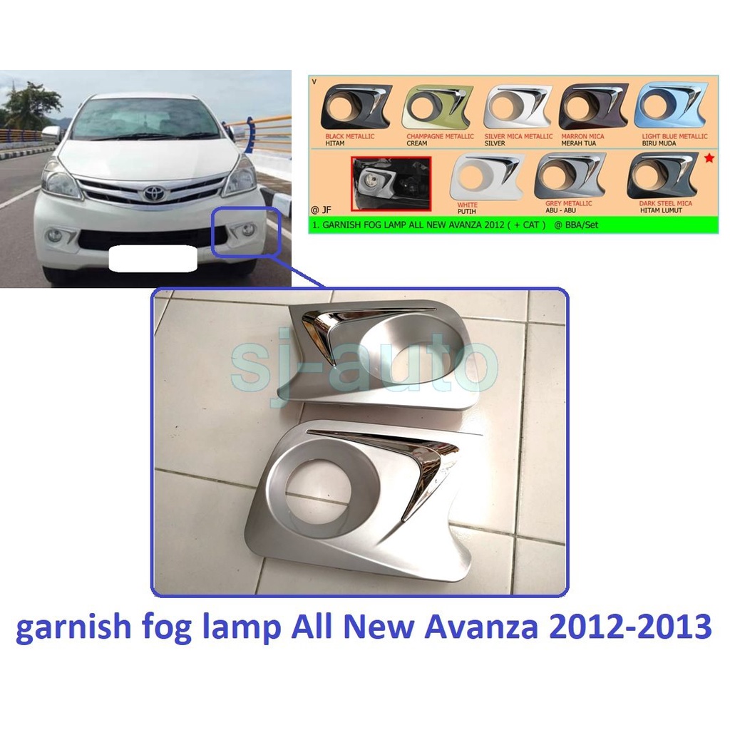 Garnish Fog Lamp All New Avanza 2012-2013 Sepasang