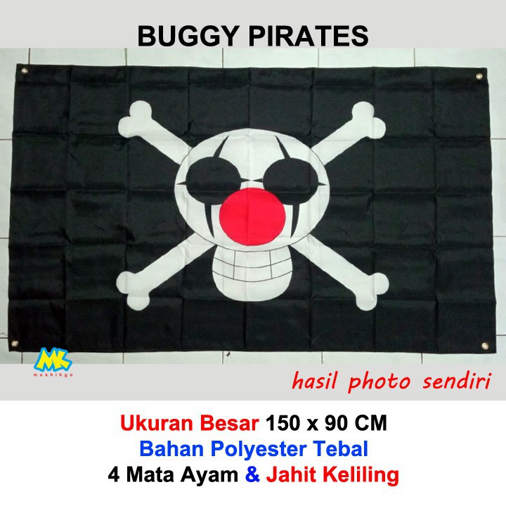 Bendera One Piece karakter ukuran besar / Zoro Shanks Blackbeard Buggy