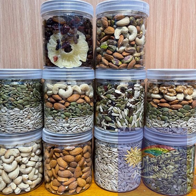 

dql04 Nut Seed Fruit, Snack Sehat Kacang Biji Panggang || Buah Kering || Toples 300Gr ,,