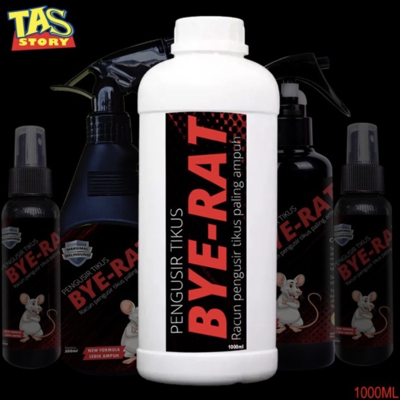 RACUN CAIRAN PENGUSIR TIKUS SEMPROT BYE RAT REFIL 1L AMPUH / RACUN PEMBASMI HAMA TIKUS RACUN TIKUS 1000ML REFIL BYE RAT 1Liter
