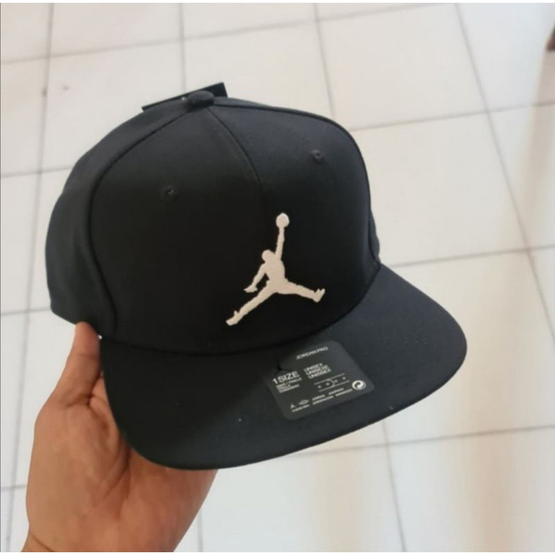 Topi Snapback Air Jordan Jumpman Original Black