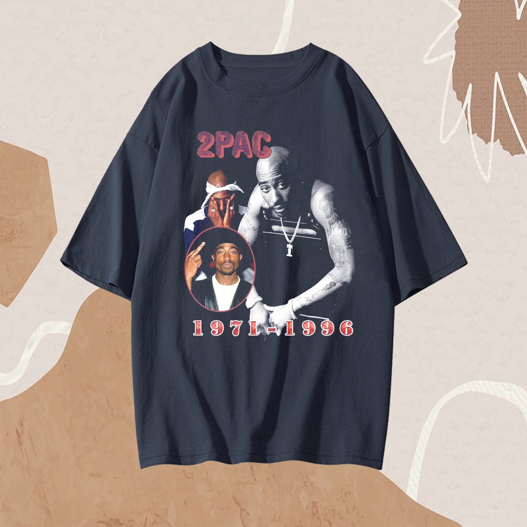 2PAC SHAKUR TEE VINTAGE STYLE  T-SHIRT OVERSIZED