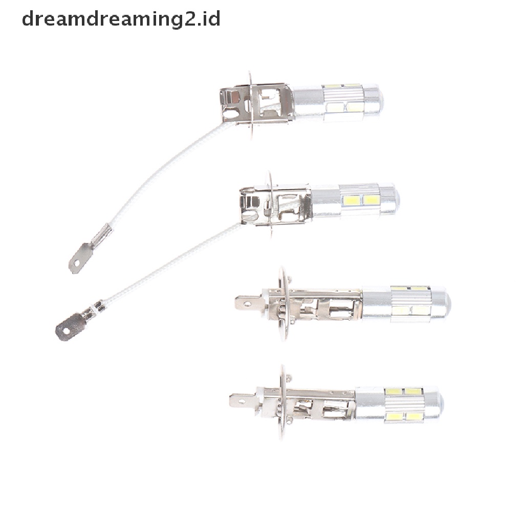 (LIKE) 2 Pcs Lampu Utama Kendaraan Tipe LED H1 H3 12V 5630 6000K DC Anti Kabut