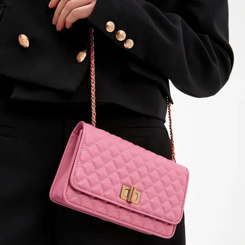 9.9 SALE | CK Quilted Turn-Lock Evening Clutch