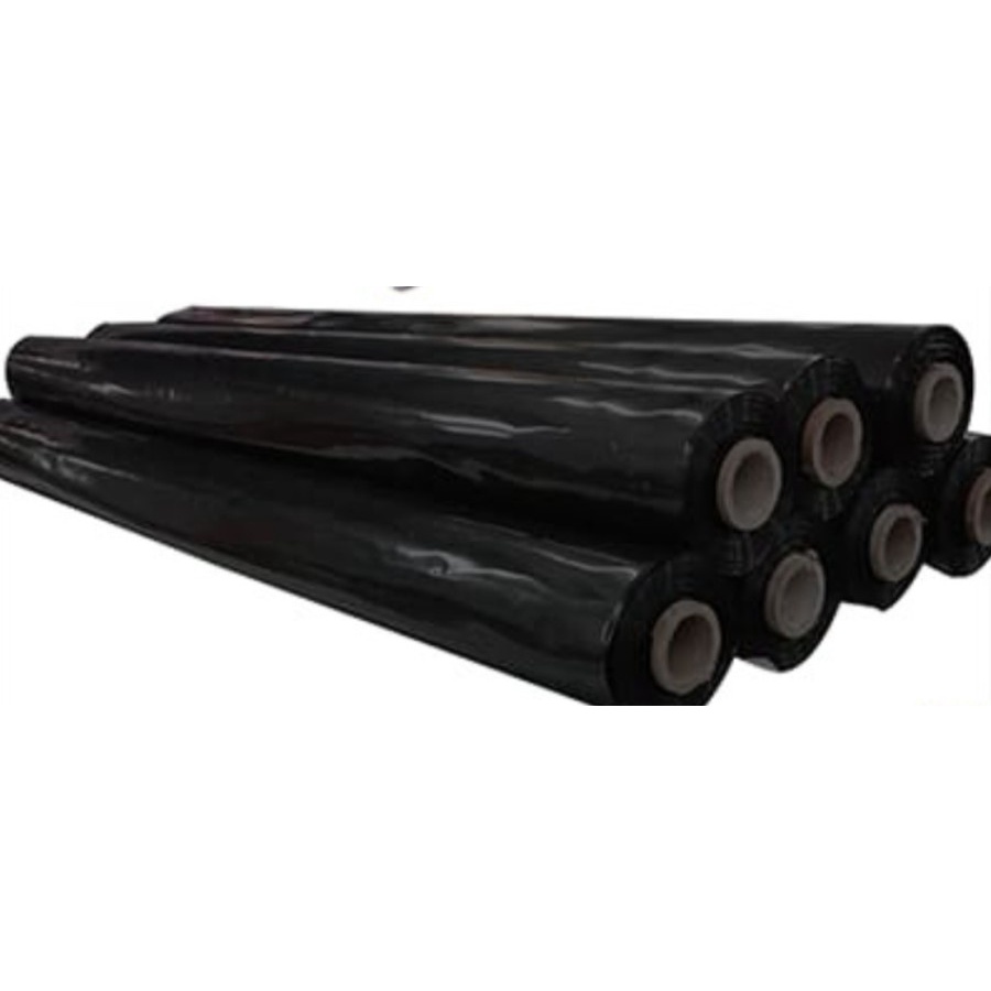 GEOMEMBRAN PLASTIK HDPE 1 ROLL 6METER X 50M 200MIKRON uv hitam tambak