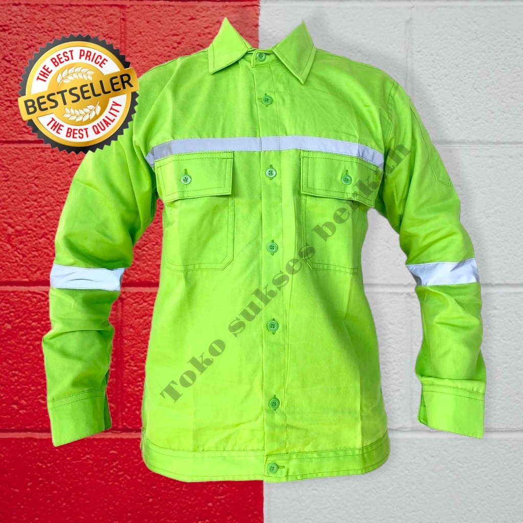 Baju Wearpack safety / baju kemeja safety / Wearpack kerja / kemeja safety lengan panjang Terlengkap Warna