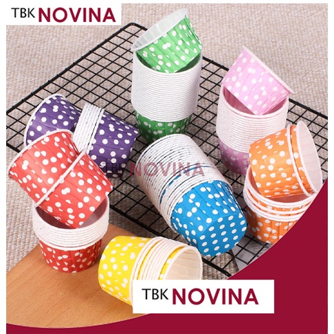 KERTAS CUPCAKE POLKADOT / RIM CUPCAKE MUFFIN MUFIN