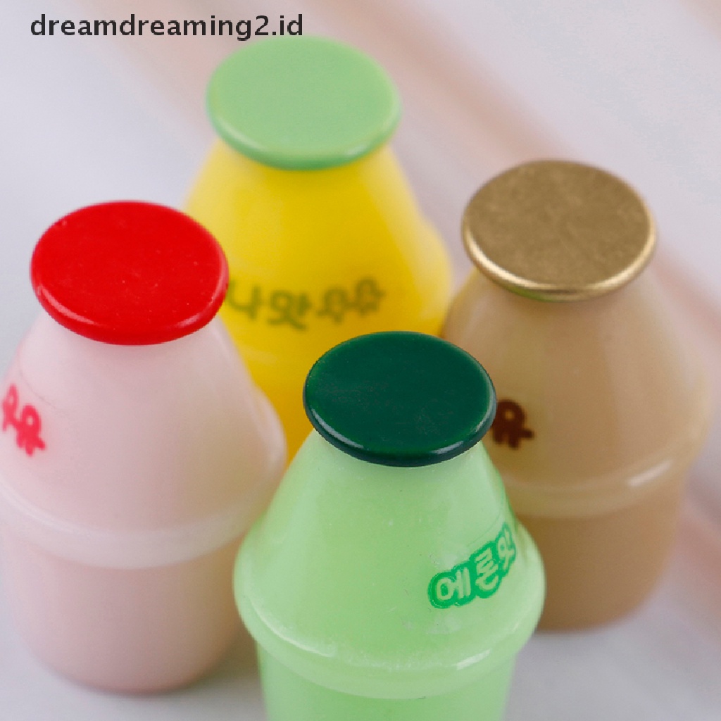 4pcs Miniatur Botol Susu Untuk Dekorasi Rumah Boneka