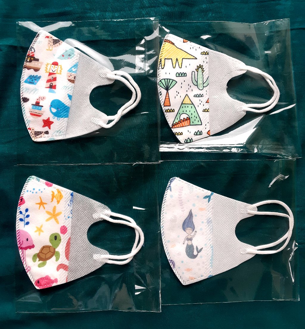 Masker Anak Kids Duckbill Motif 3ply Surgical Mask 4-12 Th - Ready Stock