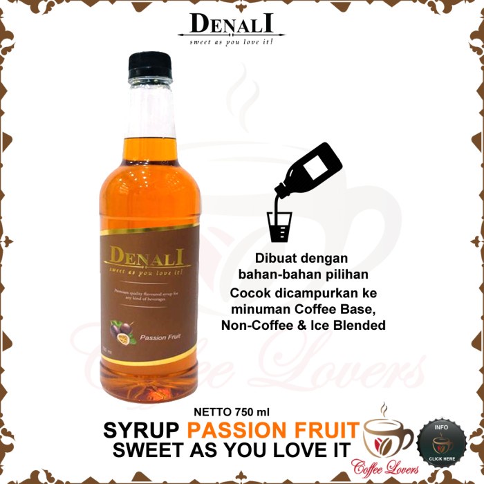 

DENALI SYRUP SIRUP DENALI UK RASA PASSION FRUIT HOT SALE