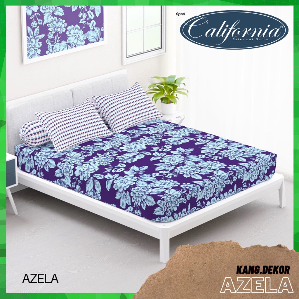 SPREI CALIFORNIA MOTIF AZELA QUEEN KING SINGLE SIZE 160X200 180X200 120X200 SPREI NO 1 2 3 MURAH SEP