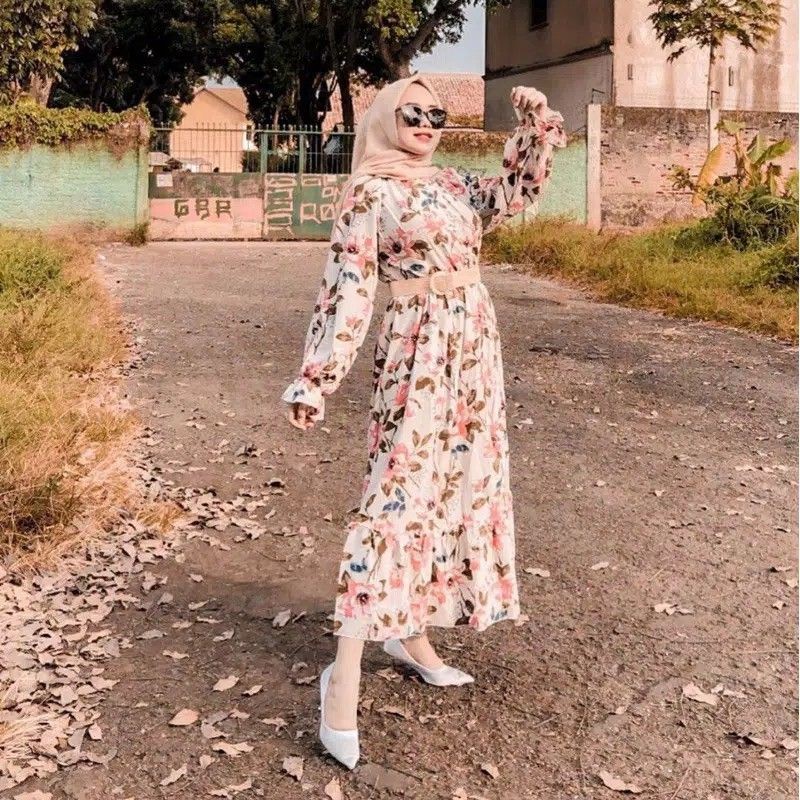 Sonia Maxi Dress Import 58870-Putih