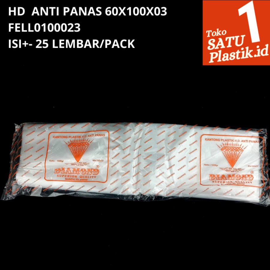 Plastik HD Anti Panas Diamond 60x100x03 Tahan Panas FOOD GRADE