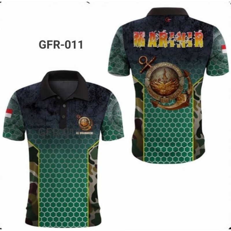 kaos polo drifit marinir