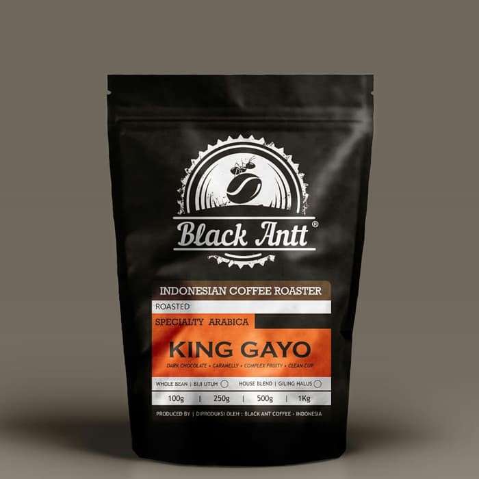 

Black Antt Coffee Arabica Specialty "KING GAYO" 250gr - kkp2349