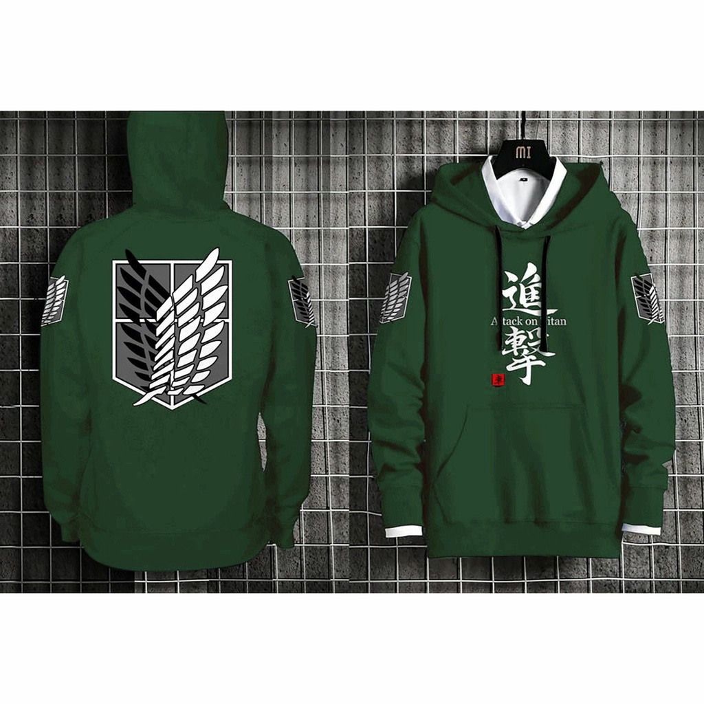 AMOSJKT28.ATASAN LENGAN PANJANG/SWEATER/JAKET/HOODIE ATTACK ON TITAN