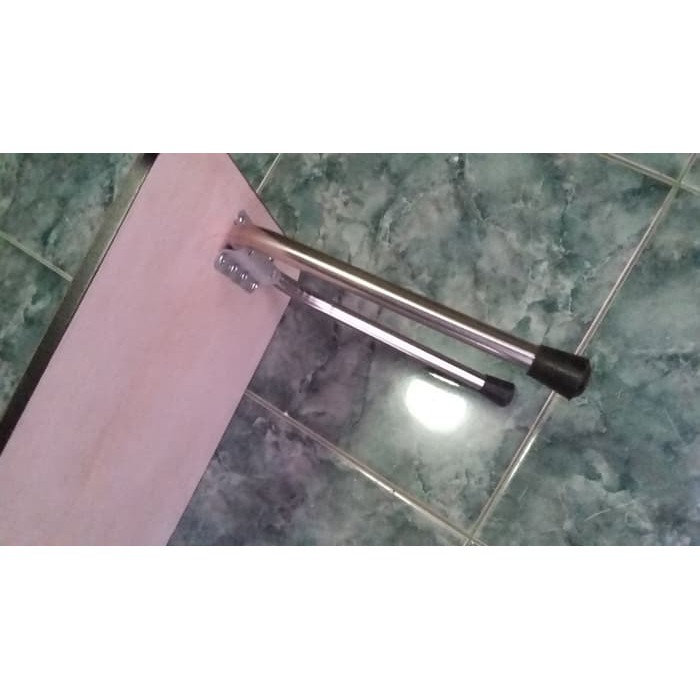 meja lipat kaki stainless steel hpl