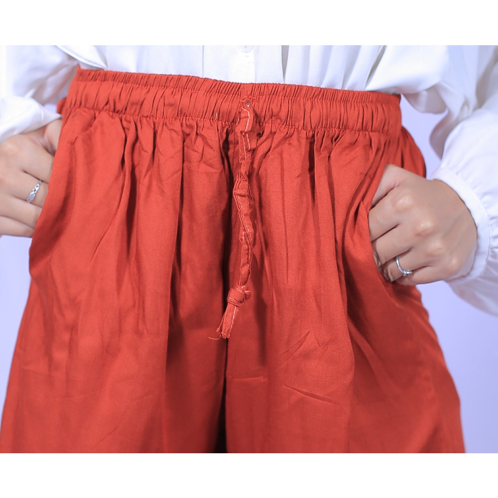 Celana Kulot OOTD Wanita Polos