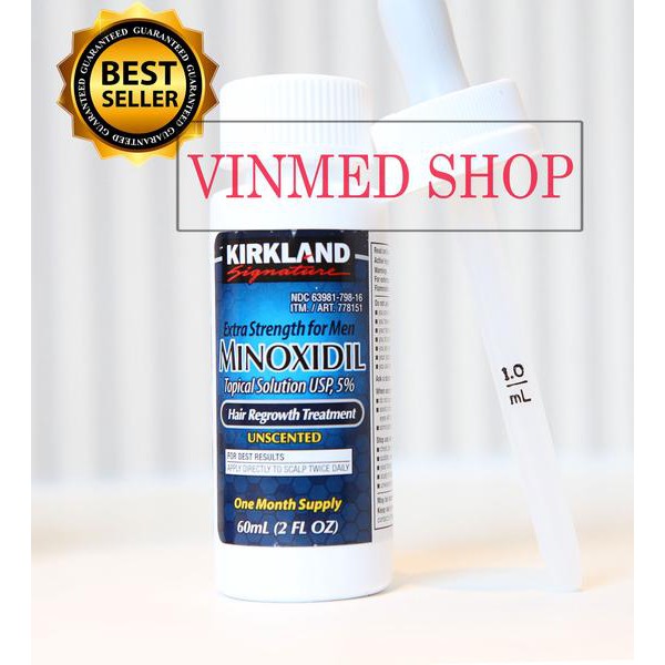 Penumbuh Rambut Kirkland Minoxidil 5%+Pipet Original