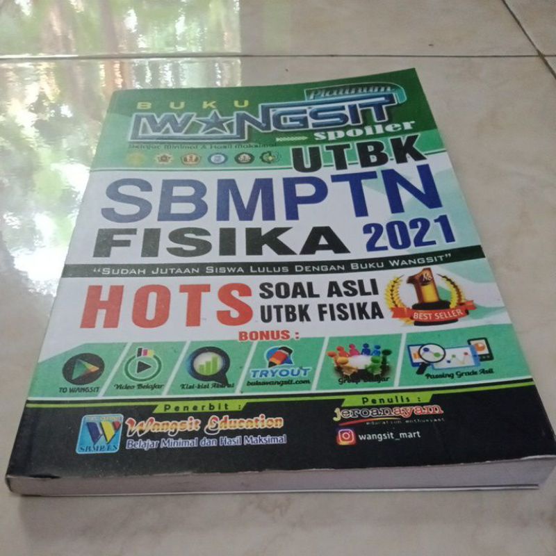 Priloved Buku SBMPTN Wangsit saintek 2021Fisika