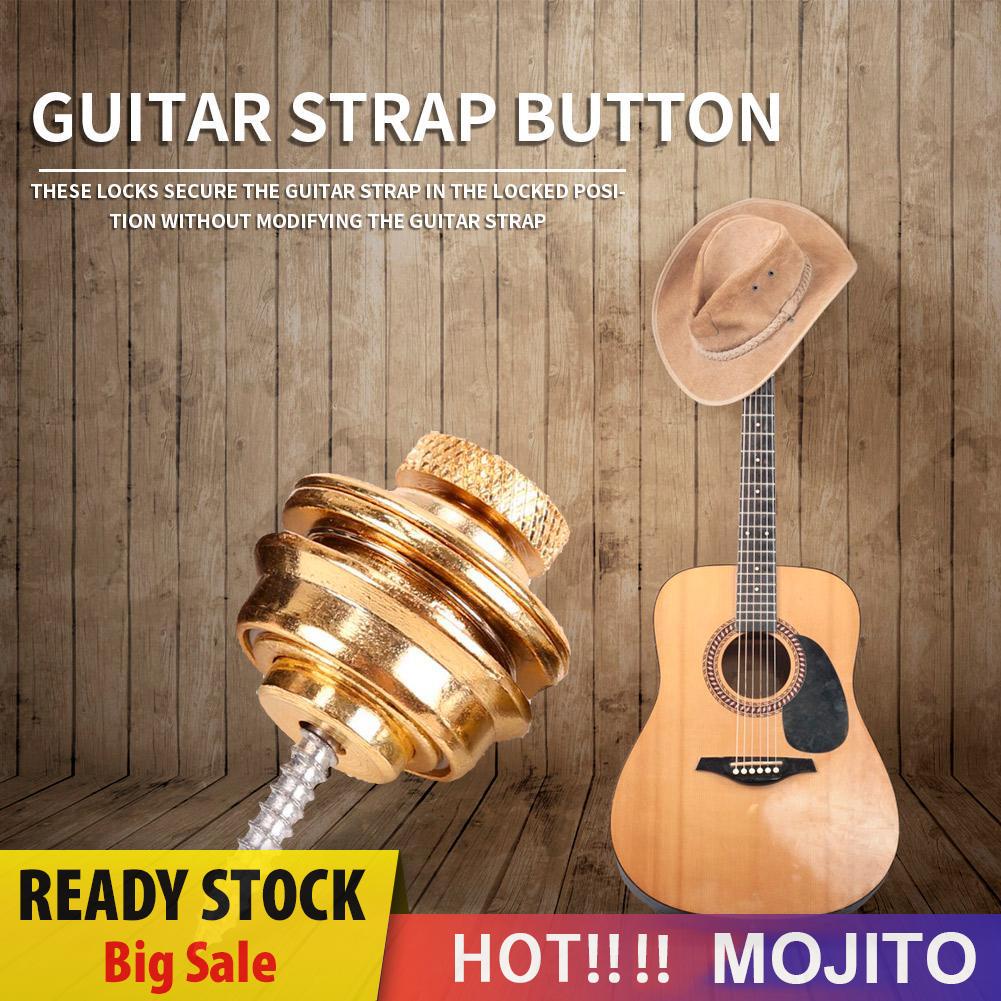 Strap Gitar Elektrik / Akustik / Bass Anti Slip Warna Emas