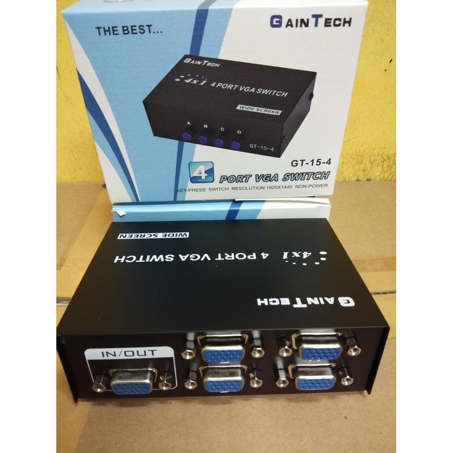 Gaintech VGA Switcher 4Port 1-4