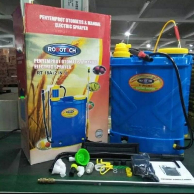 Mesin Semprotan Hama Robotech 2in1 18liter Elektrik&Manual