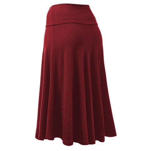 ROK IMPOR MIDI PIEATED SKIRT RMD