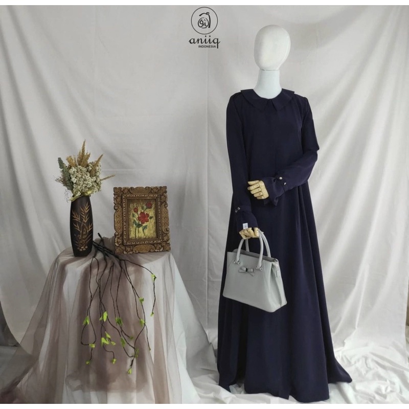 Salwa abaya by aniiq.id bisa jd outher size M warna Eggplant
