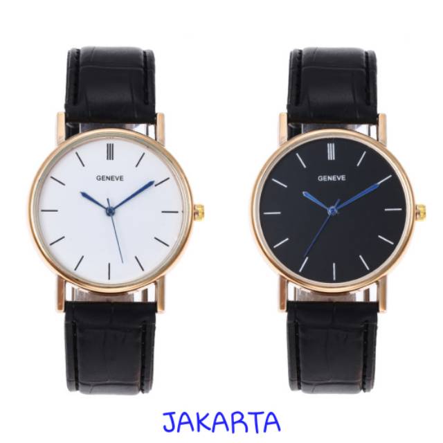 Relic JT02 jam tangan geneva leather quartz fashion Pria wanita