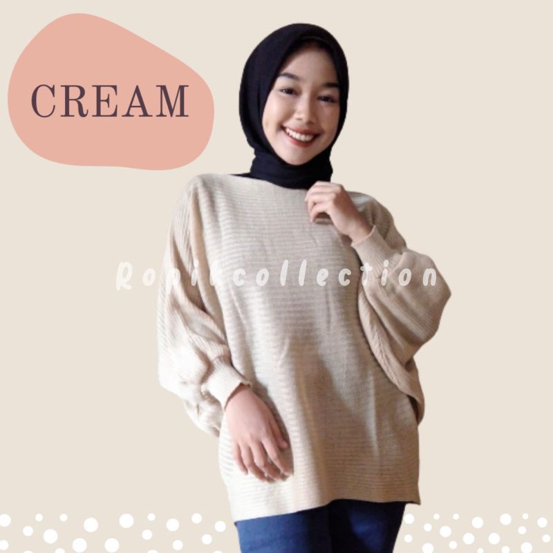 Lasperal Batwing Sweater Blouse