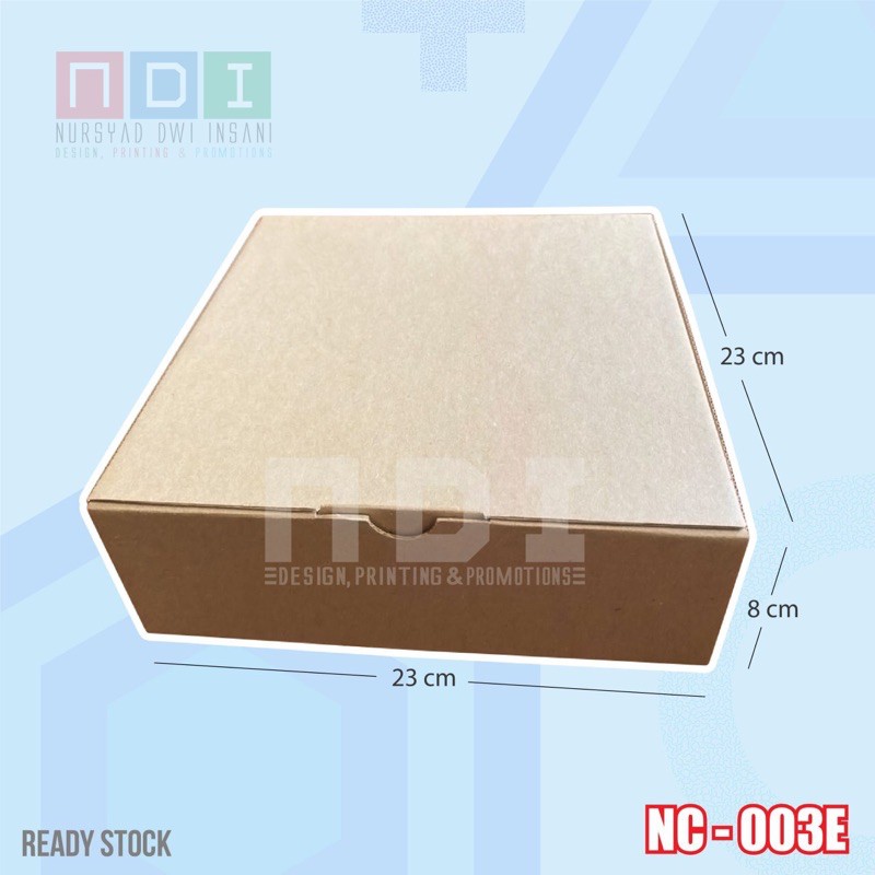 

DUS BOX CORRUGATED SERBAGUNA 1 PAK (ISI 20 pcs) Uk. 23x23x8cm