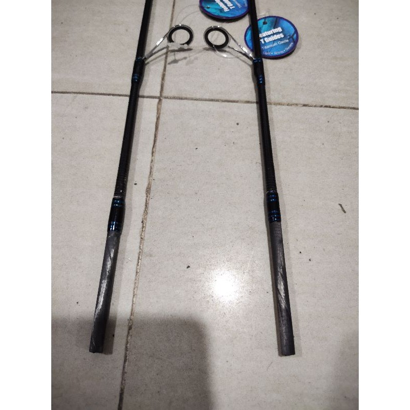 ujung carbon joran joran pioneer minotaur pilihan 135 150 cm list biru blank hitam kasar