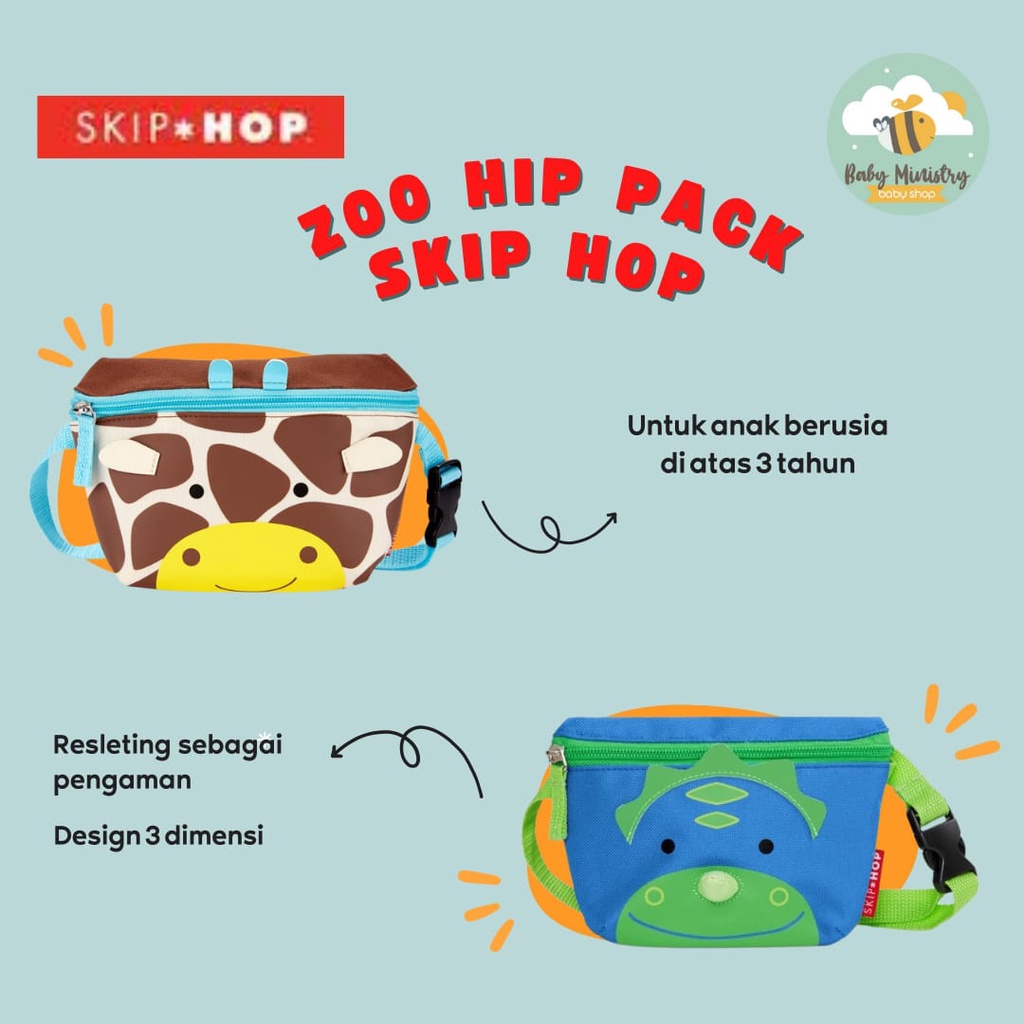 SKIP HOP ZOO HIP PACK (TAS PINGGANG ANAK) TAS ANAK SKIPHOP