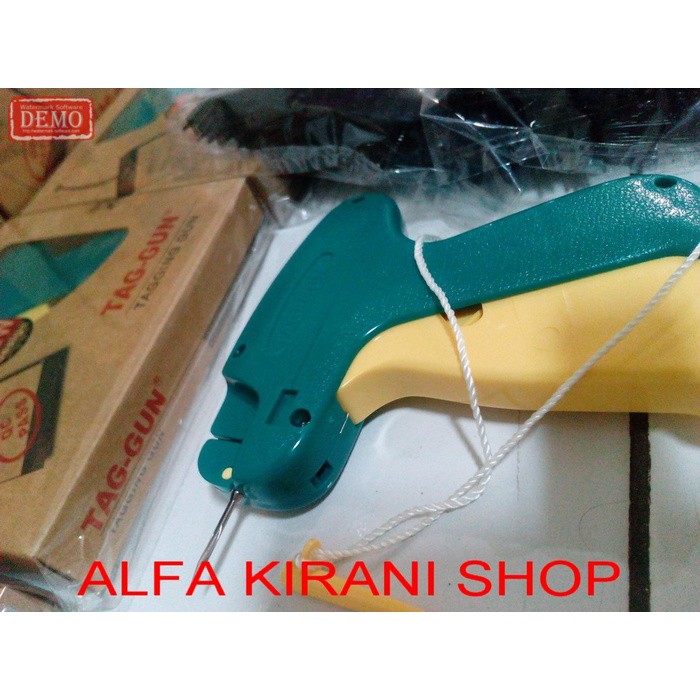 JUAL paling BAGUS paket TAG GUN label + isi 1000 arrow pin (taggun laundry) PROMO