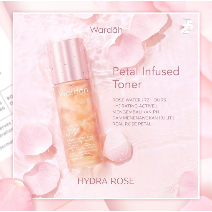 ✿ELYSABETHME✿ 🅆 🄰 🅁 🄳 🄰 🄷 Wardah Hydrarose Series | Day gel Night gel Facial foam toner serum stater kit dengan ekstrak mawar