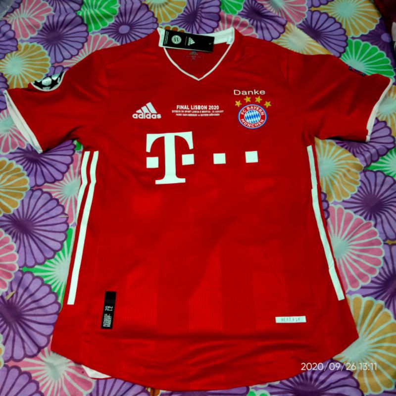 Bayern Munchen Final Lisbon NNS Muller Climachill player issue full patch BNWT Size S