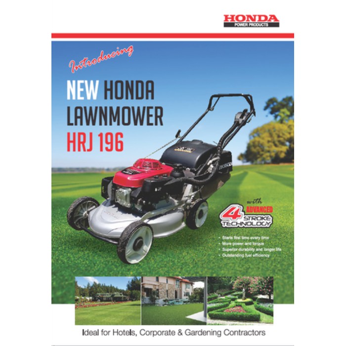 Honda HRJ 196 Lawn Mower Mesin Potong Rumput Dorong MSPR_1208