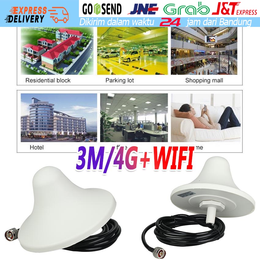 3M antena indoor 2G 3G 4G lte +WIFI Signal Repeater Booster Sinyal