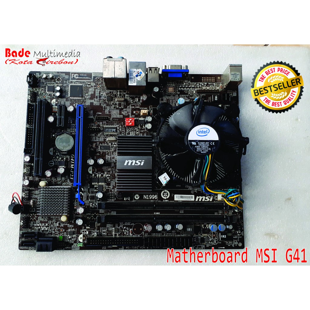 Motherboard LGA775 DDR3 G41 / Mobo MSI G41M-P23 LGA 775 Up Core 2 Quad