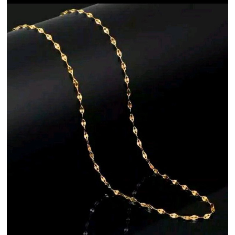 kalung titanium motif pecah kopi