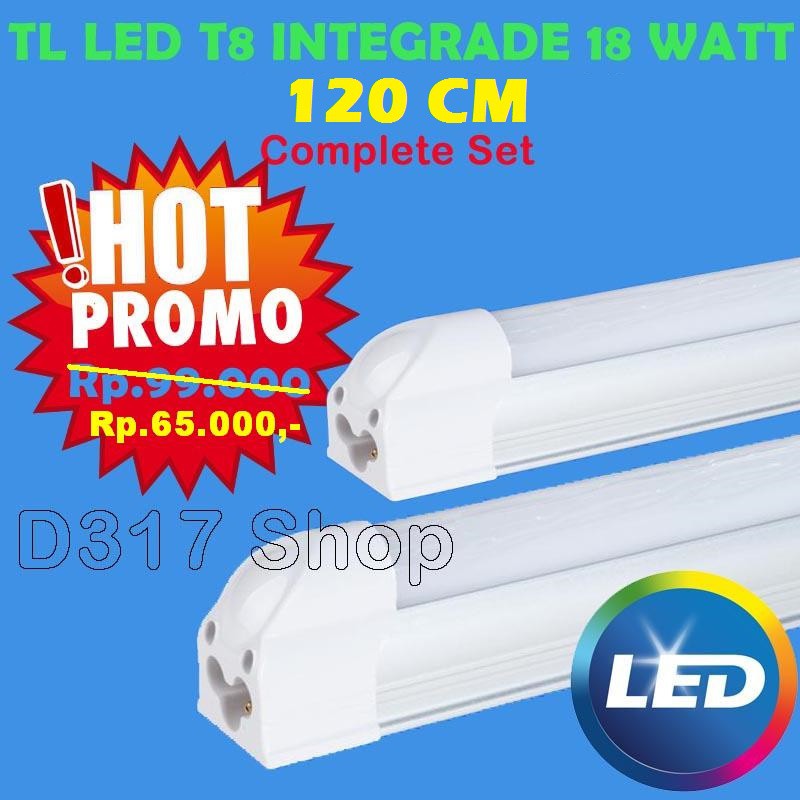 Jual Lampu Led Tl 18 Watt Tube Led T8 18w Integrade Shopee Indonesia