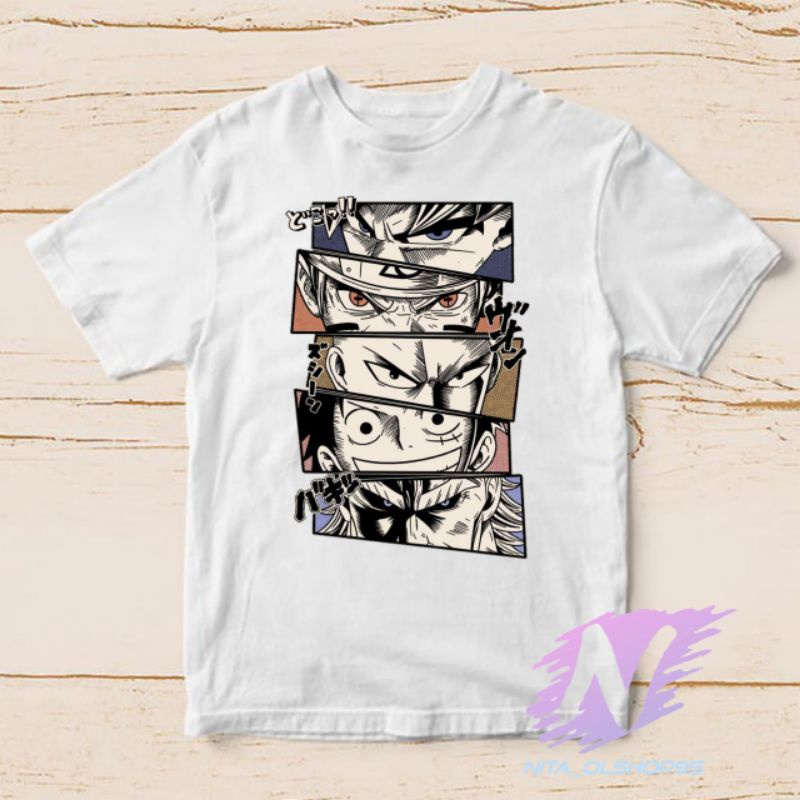 kaos anak anime karakter utama baju anak anime