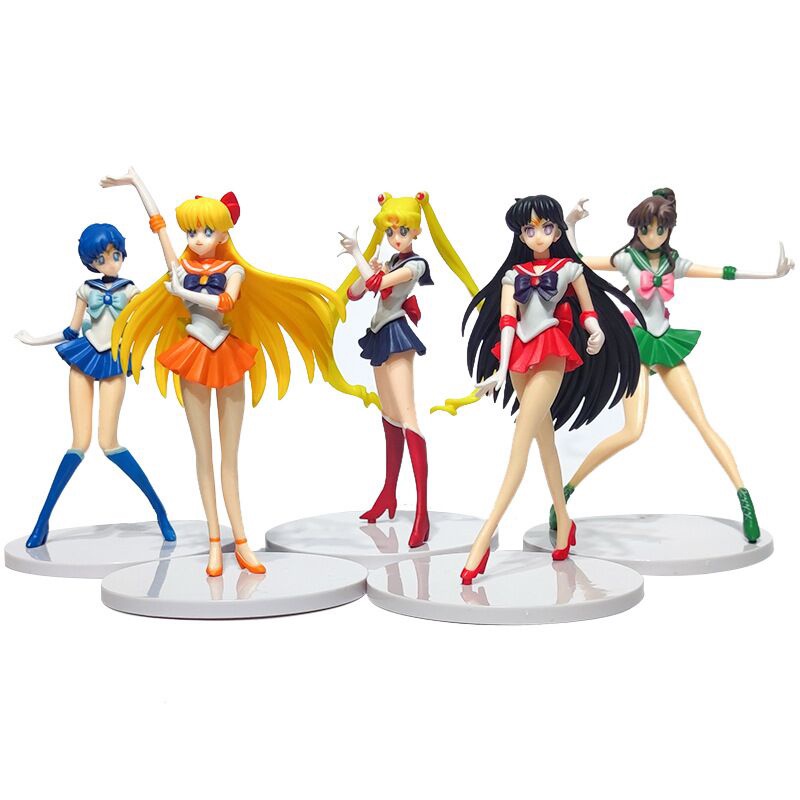 Action Figure Anime Sailor Moon Shui Bingyue Hare Fire Wild Lishui Ukuran 18cm Untuk Hadiah Anak Perempuan