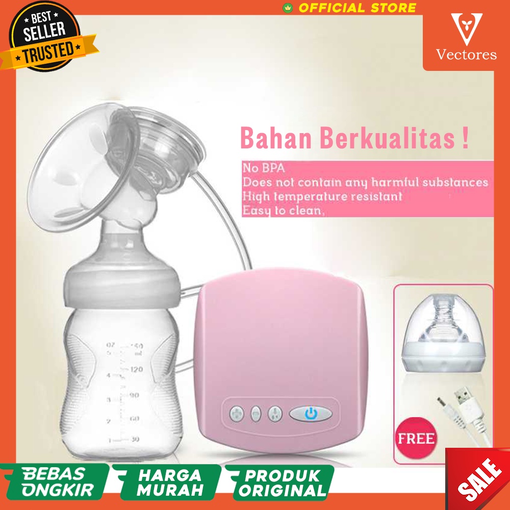 [ORIGINAL] Pompa Payudara Asi Susu Bayi Baby Elektrik Electric Otomatis Automatic Milk Breast Pump Murah Terbaru Premium